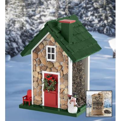 1-800-Flowers Seasonal Gift Delivery Festive Holiday Fieldstone Birdfeeder W/ Seed | Same Day Delivery Available