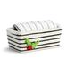 DEMDACO Mini Loaf Pan w/ Towel Set - Holly Berry Stoneware, Cotton in Black/Gray | 2.5 H x 7 W x 2.5 D in | Wayfair 2020220037