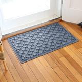 Matterly WaterHog Cordova Indoor Outdoor Door Mat Synthetics in Blue/Black | Rectangle 2' x 3' | Wayfair 20326580023