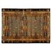 "Liora Manne Esencia Tribal Stripe Indoor/Outdoor Mat Gold 2'5"" x 3'11"" - Trans Ocean ECN34805709"