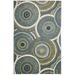 "Liora Manne Marina Circles Indoor/Outdoor Rug Azure 4'10"" x 7'6"" - Trans Ocean MNA58803503"