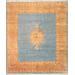 "Pasargad Home Antique Kerman Collection Lamb's Wool Area Rug-11' 9"" X 13' 8"" , L. Blue - Pasargad Home 23220"