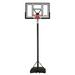 Lifetime Height Adjustable Portable Basketball Hoop (46" Polycarbonate Backboard) Steel/Polycarbonate in Black/Gray | 145 H x 42 W x 88 D in | Wayfair