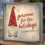 Personalization Mall Christmas Gnome Personalized LED Sign Wood in Brown | 10 H x 10 W x 2.75 D in | Wayfair 37219-10x10
