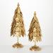 The Holiday Aisle® 2 Piece Metal Leaf Tree Set Metal | 20.5 H x 7.5 W x 7.5 D in | Wayfair 0BBFD5CB87D843CCA133945687229759