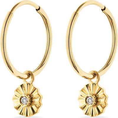 CHRIST - Creole 375er Gelbgold Ohrringe 1 ct Damen