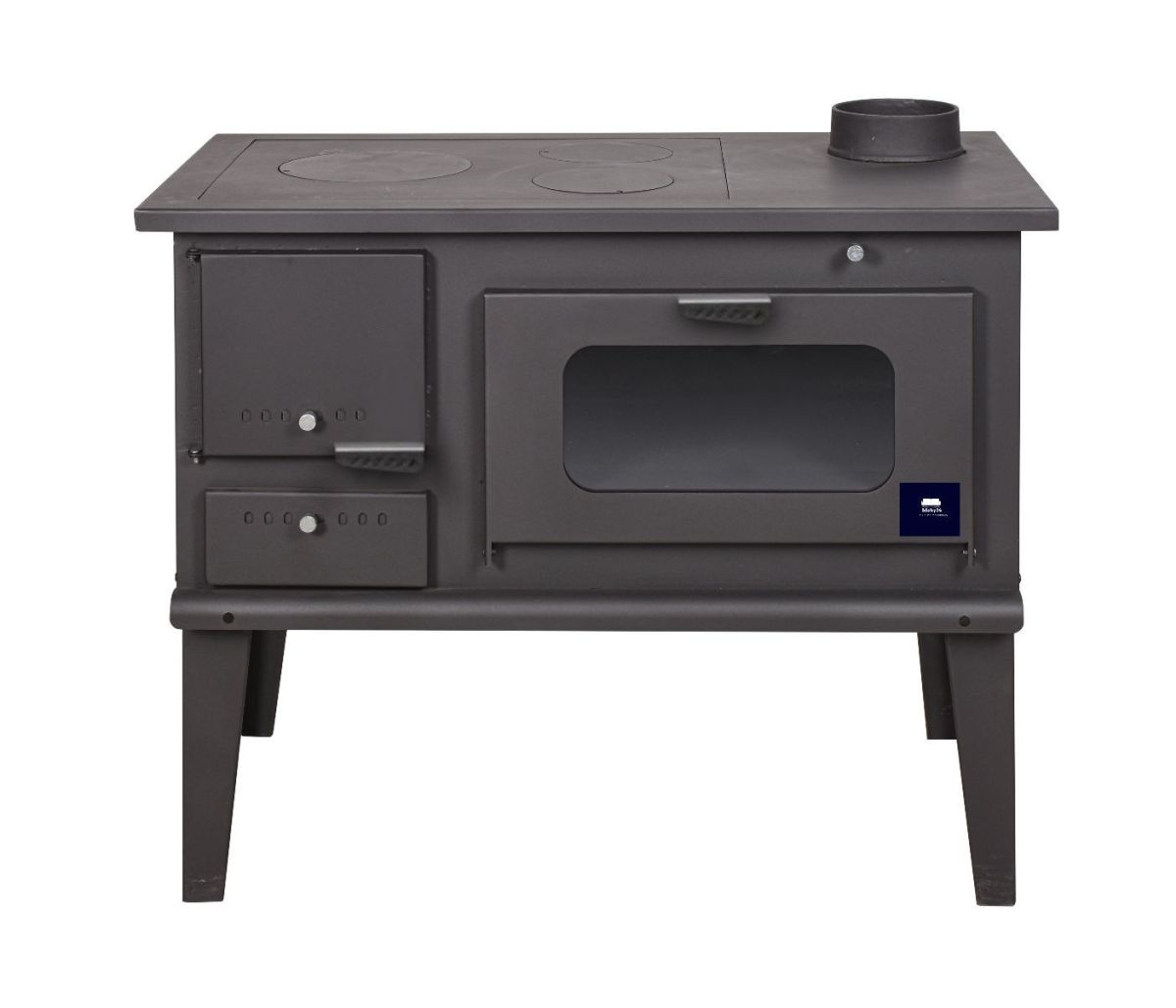 moeby24 Küchenofen Holzherd Kaminofen Herd Gusseisen 7,9KW BimSchV2 EEK A+ Image