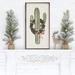 The Holiday Aisle® Watercolor Christmas Cactus Wreath Wood in Brown | 24 H x 12 W x 1.5 D in | Wayfair 7692E59199AA409B91265FD0B91176B5