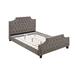 Red Barrel Studio® Nivipin Tufted Low Profile Platform Bed Upholstered/Polyester in Brown | 50 H x 72 W x 84 D in | Wayfair