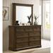 Winston Porter Denoris 9 Drawer 59.5" W w/ Mirror Wood in Brown | 75 H x 59.5 W x 16.8 D in | Wayfair 6C9A36A169E940FA94EA48FFF274F002