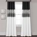 Mercer41 Pruneda 100% Lined Blackout Window Curtain Panel Navy/White Single 42X84 Polyester in White/Black | 84 H x 42 W in | Wayfair