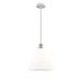 Breakwater Bay Halyn 1 - Light Single Cone Pendant Glass in Gray/White | 14.75 H x 12 W x 12 D in | Wayfair B176CA07DDFD4469B89911D598264616