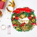 The Holiday Aisle® 11.8" Lighted Polyvinyl Chloride (PVC) Wreath Traditional Faux in Green/White | 11.8 H x 11.8 W x 1.8 D in | Wayfair