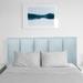 Ebern Designs Telscombe Upholstered Panel Headboard Metal in Blue | 50 H x 40 W x 4 D in | Wayfair 6463A9C728AB4DDAA02B12308AA5347F