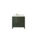 Mercer41 Guntmar 36" Single Bathroom Vanity Set Wood/Quartz Top in Brown/Gray/Green | 36 H x 36 W x 22 D in | Wayfair