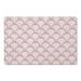 Pink 18 x 27 x 1 in Kitchen Mat - Ebern Designs Baliegh Scallops Kitchen Mat Synthetics | 18 H x 27 W x 1 D in | Wayfair