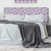 Winston Porter Ilea Panel Headboard Upholstered/Polyester in Blue/Indigo | 46 H x 62.5 W x 2 D in | Wayfair B56B9EDB1E2C43238477C362FB894147