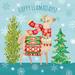 The Holiday Aisle® Lovely Llamas Christmas XI by Mary Urban - Wrapped Canvas Textual Art Canvas | 12 H x 12 W x 1.25 D in | Wayfair