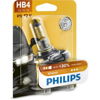 PHILIPS HB4 Vision 55W (1 Stk.) Glühlampe, Fernscheinwerfer,Glühlampe, Hauptscheinwerfer,Glühlampe, Nebelscheinwerfer,Gl