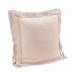 HiEnd Accents Luna Double Flanged Washed Linen Pillow, 20"x20"