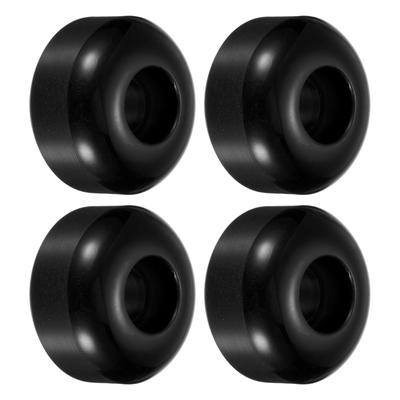 52mm Skateboard Wheel Street Wheels Cruiser Wheels Replacement 95A, Black 4pcs