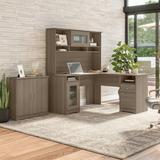 Cabot 60W L-Desk with Hutch and Storage Cabinet by Bush Furniture