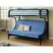 Coaster Furniture Montgomery Glossy Black Twin over Futon Bunk Bed