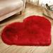 Oalirro Rustic Home Decoration Deals Clearance Wool Imitation Sheepskin Rugs Faux Fur Non Slip Bedroom Shaggy Carpet Mats