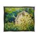 Stupell Industries Peaceful Sunflower Field Countryside Woodlands Barn Luster Gray Framed Floating Canvas Wall Art 16x20 by MB Cunningham