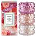 Voluspa Roses Macaron the Pink Roses Trio - 3 Candle Gift Set for luxury entertaining