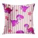 YWOTA Cute Graphical Cartoon Dinosaur Pattern Childhood Design Fantastic Little Dino Pillow Cases Cushion Cover 16x16 inch