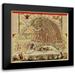 De Wit 13x12 Black Modern Framed Museum Art Print Titled - Amsterdam Panoramic Netherlands - De Wit 1688