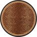 SAFAVIEH Chelsea Doriane Geometric Borders Wool Area Rug Black/Brown 4 x 4 Round