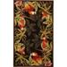 SAFAVIEH Chelsea Dewayne Parrot Lovers Wool Area Rug Black 6 x 9