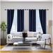 2 Panels Light Blocking Thermal Blackout Window Curtain Top Grommets Navy 63 Length Adam for Living /Bedroom Room Home DÃ©cor