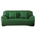 iOPQO Sofa Cover 3-seater Sofa Couch Slipcover Stretch Covers Elastic Fabric Settee Protector Fit cover full cover full cover dark green Navy Blue