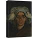 wall26 Canvas Print Wall Art Head of Peasant Woman by Vincent Van Gogh Classic Historic Illustrations Fine Art Decorative Rustic Multicolor Colorful for Living Room Bedroom Office - 16 x24&quo