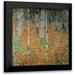 Klimt Gustav 15x15 Black Modern Framed Museum Art Print Titled - The Birch Wood