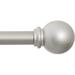 Kenney 5/8 Chelsea Ball Decorative Window Curtain Rod 48-86 Champagne Silver