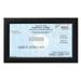 Real Estate License Certificate Wood Frame - 8.5 x 5.5 inches - Black Wood