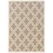 Bowery Hill 8 x 10 Hand Hooked Quatrefoil Wool Rug in Gray