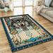 Rectangle Area Rug For Living Room Bedroom Wolf Dream Catcher Rug TPT25Rv1 - 4x6 ft.