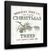 Wild Apple Portfolio 12x14 Black Modern Framed Museum Art Print Titled - Christmas Tree Farm Sign