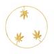 Light Luxury Gold Wrought Iron Wall Hanging Leaf Metal Decoration Home Wall Decoration Wrought Iron Leaf Wall Decoration