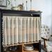 Window Curtain Stripe Print Half Curtain Door Curtain Coffee Curtain Kitchen Wash Stand Cabinet Dust Curtain