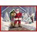 Milliken Seasonal Inspirations Area Rug Welcome Santa 02002 Welcome Santa 5 4 x 7 8 Rectangle