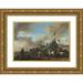 Philips Wouwerman 24x18 Gold Ornate Framed and Double Matted Museum Art Print Titled - Army Camp (C. 1660 - 1670)