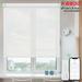 Keego Roller Sun Shade Motorized Blinds Smart Blind Window Shades Light Filtering Roller Shade with Valance Insulation Remote Control Custom Rechargeable Battery Child Safety White 56 w x 68 h