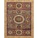 Ahgly Company Indoor Rectangle Abstract Red Brown Abstract Area Rugs 2 x 4