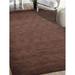 Glitzy Rugs UBSL00111L0004A15 8 x 10 ft. Hand Knotted Gabbeh Wool Solid Rectangle Area Rug Brown